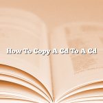 How To Copy A Cd To A Cd
