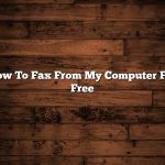 How To Fax From My Computer For Free