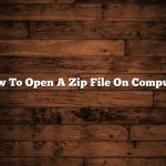 How To Open A Zip File On Computer