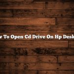 How To Open Cd Drive On Hp Desktop