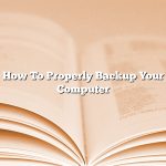 How To Properly Backup Your Computer