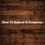 How To Reboot A Computer