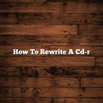 How To Rewrite A Cd-r