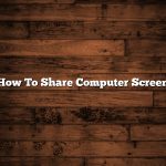 How To Share Computer Screen