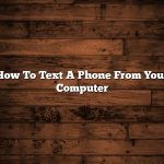 How To Text A Phone From Your Computer