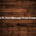 How To Text Message From Computer