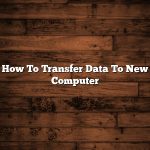 How To Transfer Data To New Computer