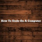 How To Undo On A Computer