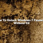 How To Unlock Windows 7 Password Without Cd