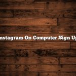 Instagram On Computer Sign Up