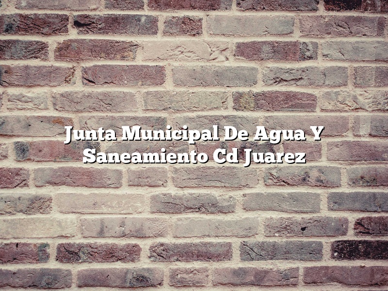 Junta Municipal De Agua Y Saneamiento Cd Juarez