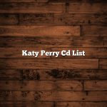 Katy Perry Cd List