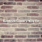 Kendrick Lamar’s New Cd