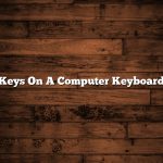 Keys On A Computer Keyboard