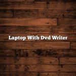 Laptop With Dvd Writer