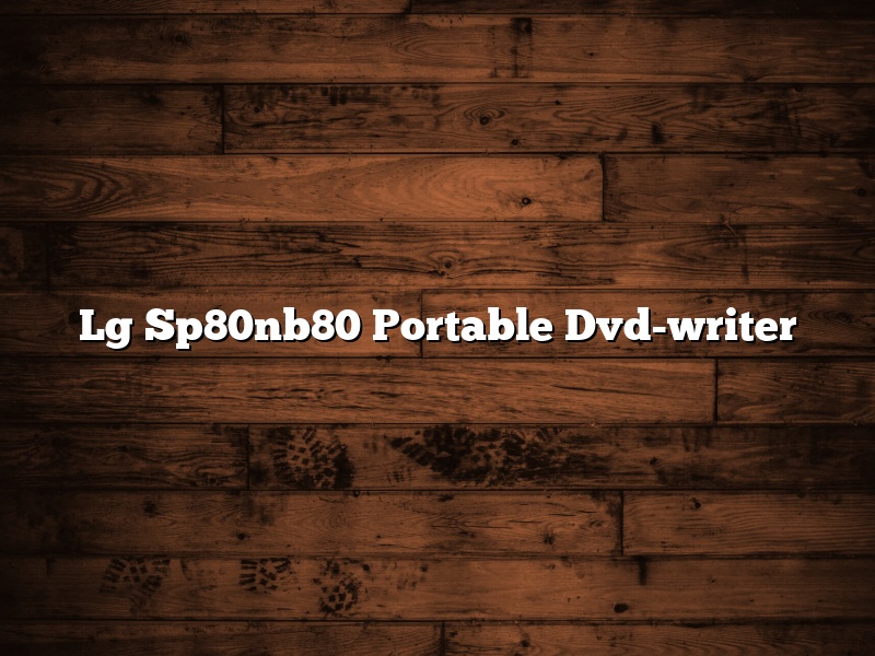 Lg Sp80nb80 Portable Dvd-writer