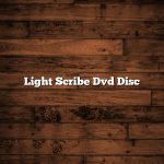 Light Scribe Dvd Disc