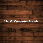List Of Computer Brands