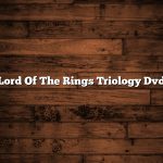 Lord Of The Rings Triology Dvd