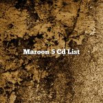 Maroon 5 Cd List