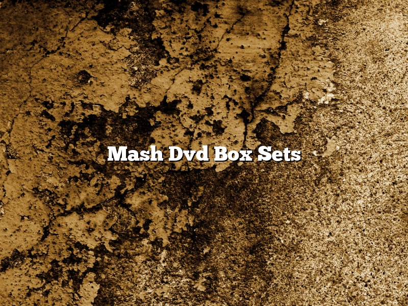 Mash Dvd Box Sets