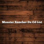 Monster Rancher Dx Cd List