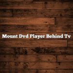 Mount Dvd Player Behind Tv