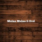 Mulan Mulan Ii Dvd