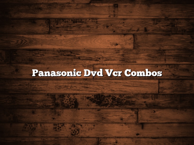 Panasonic Dvd Vcr Combos