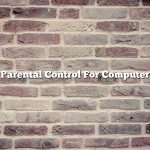 Parental Control For Computer