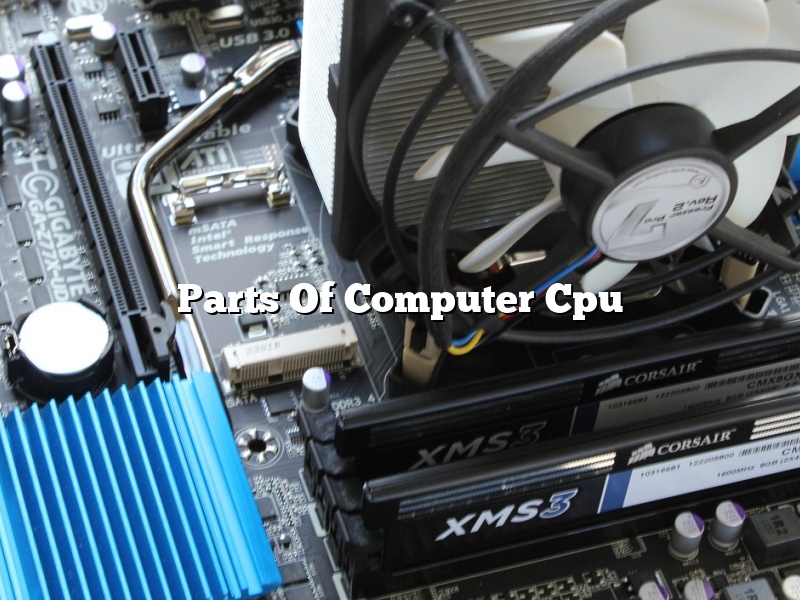 Parts Of Computer Cpu