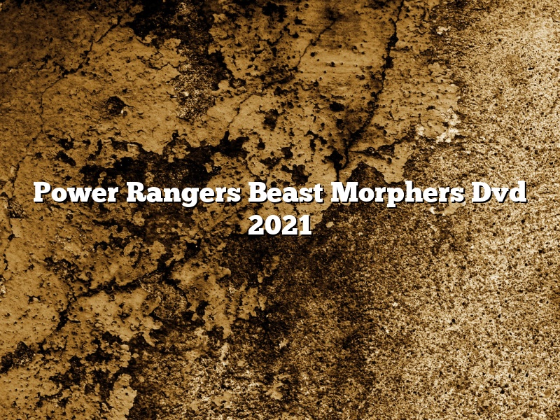 Power Rangers Beast Morphers Dvd 2021