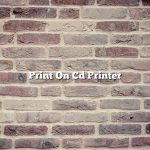 Print On Cd Printer