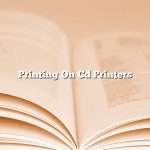 Printing On Cd Printers