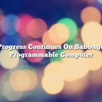 Progress Continues On Babbage Programmable Computer