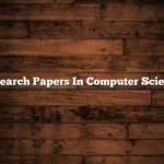 Research Papers In Computer Science