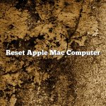 Reset Apple Mac Computer