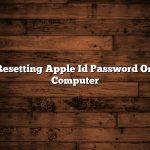 Resetting Apple Id Password On Computer