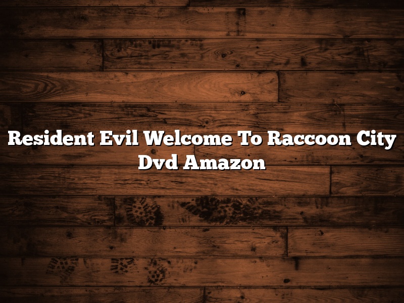 Resident Evil Welcome To Raccoon City Dvd Amazon