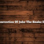 Resurrection Of Jake The Snake Dvd