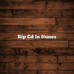 Rip Cd In Itunes