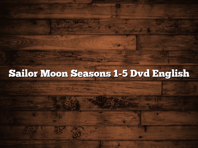 Sailor Moon Seasons 1-5 Dvd English