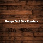 Sanyo Dvd Vcr Combos