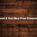 Send A Text Msg From Computer