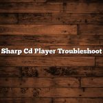 Sharp Cd Player Troubleshoot