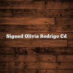 Signed Olivia Rodrigo Cd