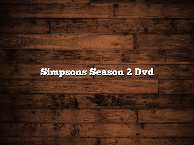 Simpsons Season 2 Dvd