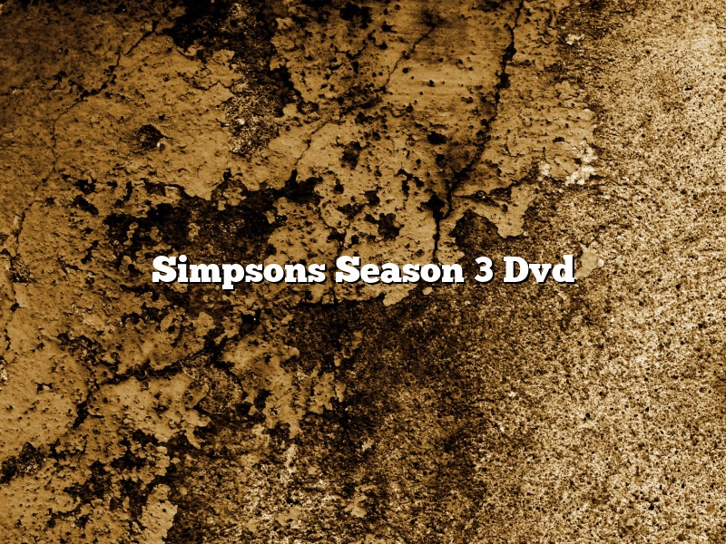 Simpsons Season 3 Dvd