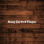 Sony Cd Dvd Player