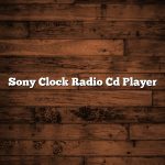 Sony Clock Radio Cd Player